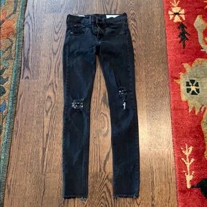Rag & Bone Distressed Skinny Jeans